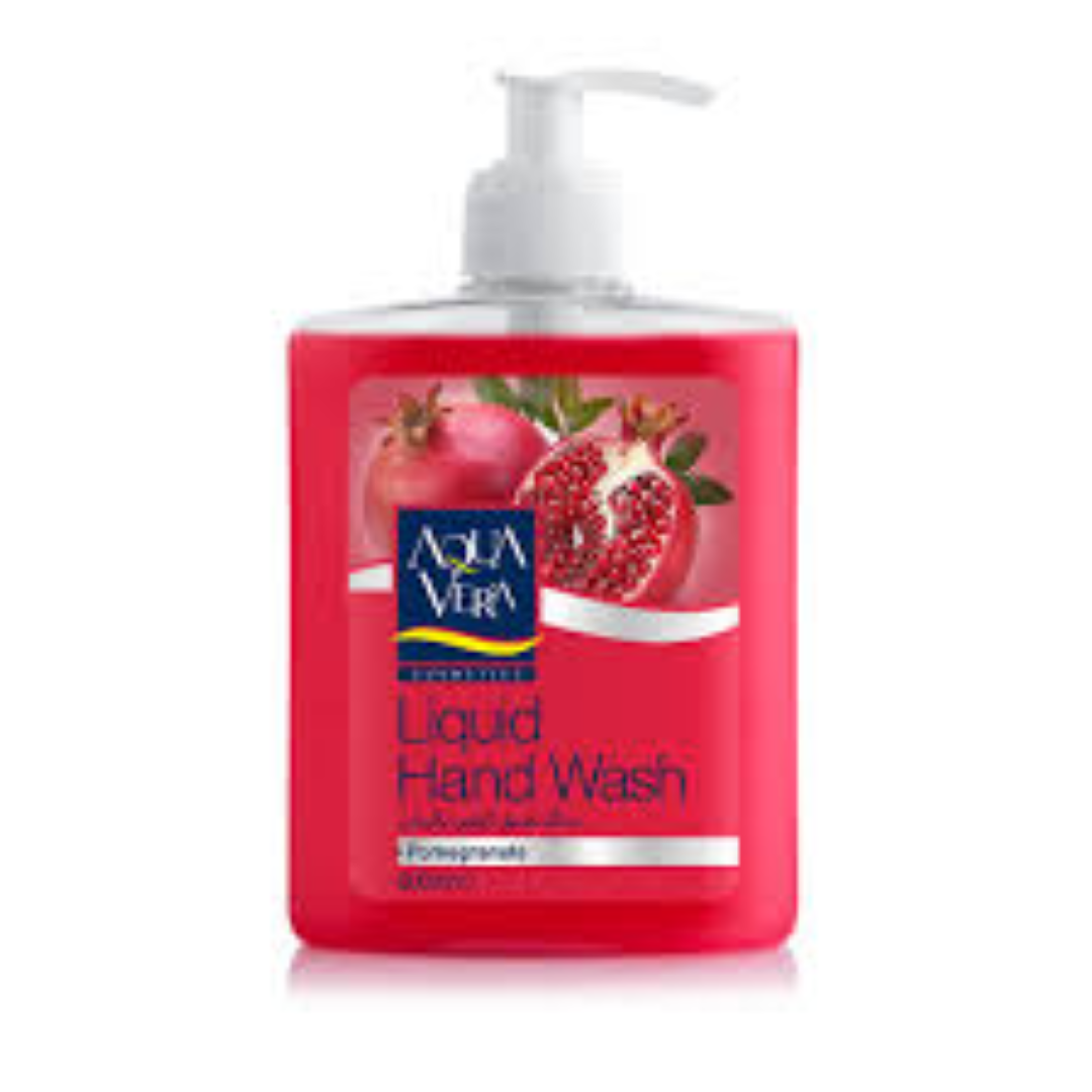 AQUA VERA LIQUID HAND WASH POMEGRANATE 500ML